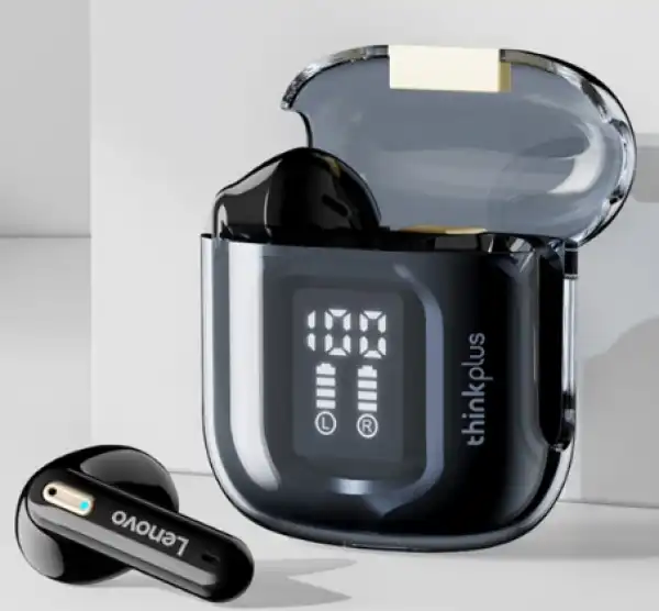 Lenovo Thinkplus Live Pods Wireless Earbuds LP6 Pro LED Black