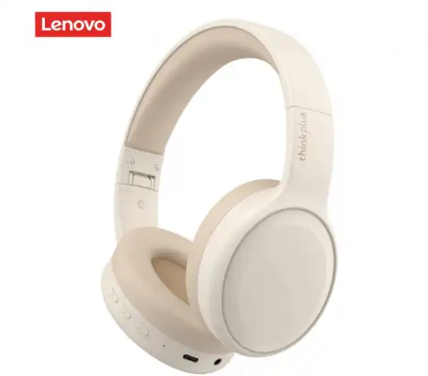 Lenovo ThinkPlus Foldable Bluetooth Headphones TH30  Biege