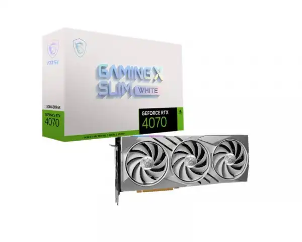 MSI nVidia GeForce RTX 4070 12GB 192bit RTX 4070 GAMING X SLIM WHITE 12G