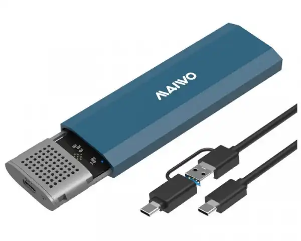 MAIWO Externo Kućište USB-C 3.1 na M.2 NVMeSATA aluminium, K1690