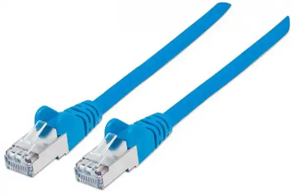 Intellinet prespojni mrežni kabl, Cat6 certified, UUTP, 1m, plavi