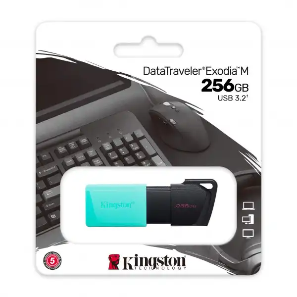 USB memorija KINGSTON DTXM/256GB/DataTraveler Exodia/3.2/crna