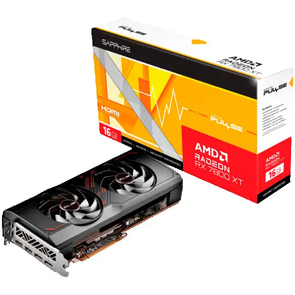 SAPPHIRE PULSE AMD RADEON RX 7800 XT GAMING 16GB GDDR6 DUAL HDMI  DUAL DP ( 11330-02-20G ) 