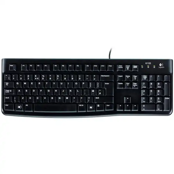 LOGITECH Corded  Keyboard K120 - Business EMEA - US International - BLACK ( 920-002479 ) 