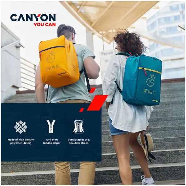 CANYON cabin size backpack for 15.6'' laptop,polyester,dark green ( CNS-CSZ03DGN01 ) 