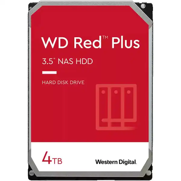 HDD NAS WD Red Plus (3.5, 4TB, 256MB, 5400 RPM, SATA 6 Gbs) ( WD40EFPX ) 