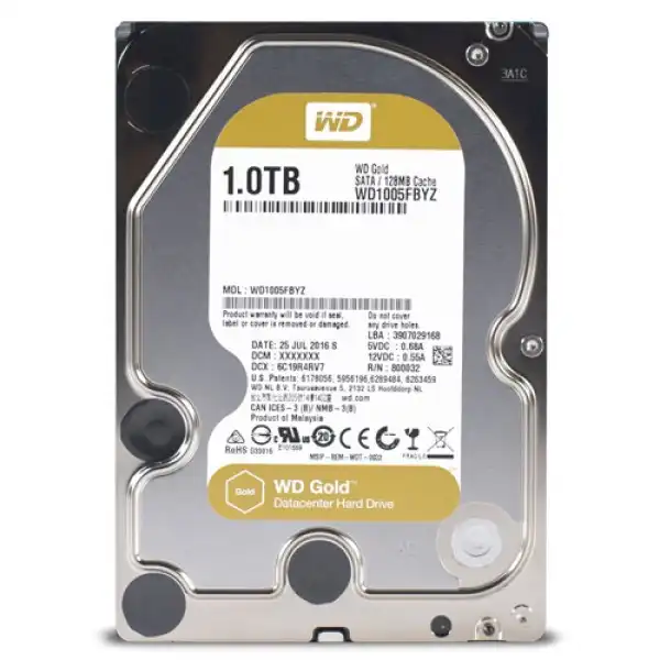 HDD WD 1TB WD1005FBYZ SATA3 128MB Gold