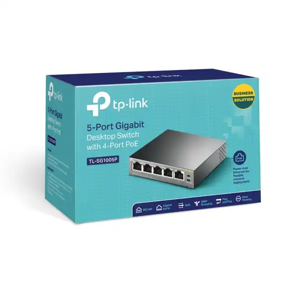 LAN Switch TP-LINK TL-SG1005P 101001000 5port (4 PoE)