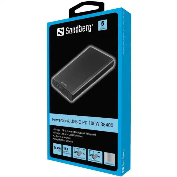 Powerbank Sandberg USB-C 420-63 38400mAh 100W