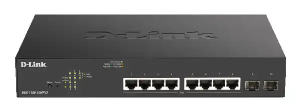 LAN Switch D-Link DGS-1100-10MPV2E 101001000Mbps 8port2SFP Smart