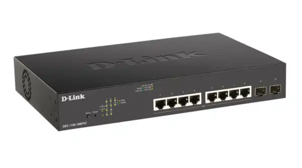 LAN Switch D-Link DGS-1100-10MPV2E 101001000Mbps 8port2SFP Smart