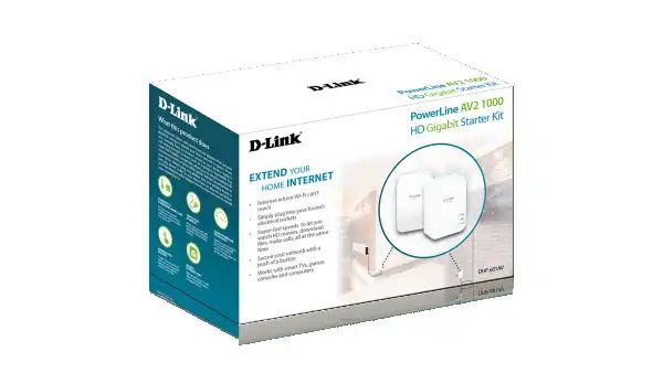 LAN Powerline Adapter D-Link DHP-601AV AV2 1000 KIT