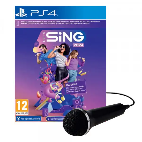 PS4 Let's Sing 2024 - Single Mic Bundle