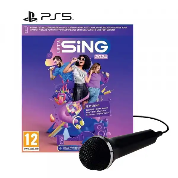 PS5 Let's Sing 2024 - Single Mic Bundle