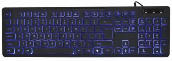 Gembird LED multimedijalna tastatura sa pozadinskim osvetljenjem, US layout USB KB-UML3-02