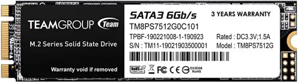 TeamGroup M.2 2280 256GB MS30 NGFF SSD SATA3 530/430MB/s TM8PS7512G0C101