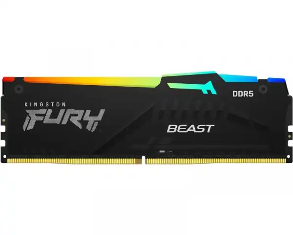 KINGSTON DIMM DDR5 16GB 5600MTs KF556C40BBA-16 Fury Beast Black RGB