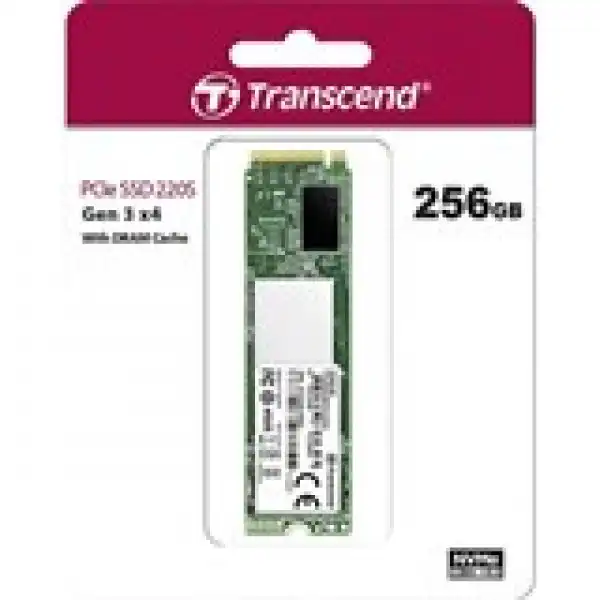 SSD M.2 NVMe 256GB, 2280, PCIe Gen3x4, M-Key, 3D TLC, with Dram 3300/1100 MB/s ( TS256GMTE220S ) 