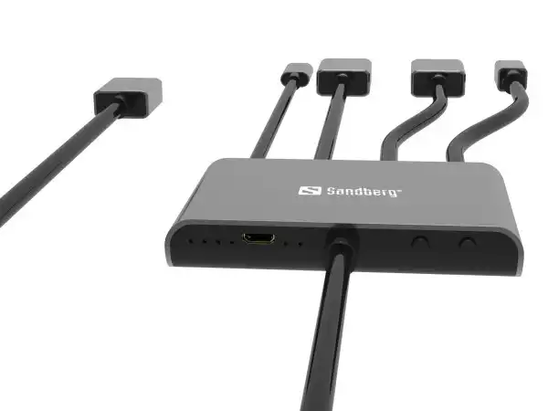 Kabl-display HUB Sandberg All-In-One USB CDPm DPHDMI - HDMI 2m 509-21