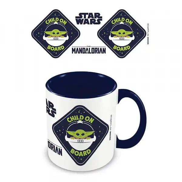 Star Wars: The Mandalorian (Child On Board) Blue Inner C Mug