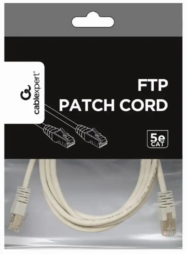 PP22-0.25M Gembird Mrezni kabl FTP Cat5e Patch cord, 0.25m grey