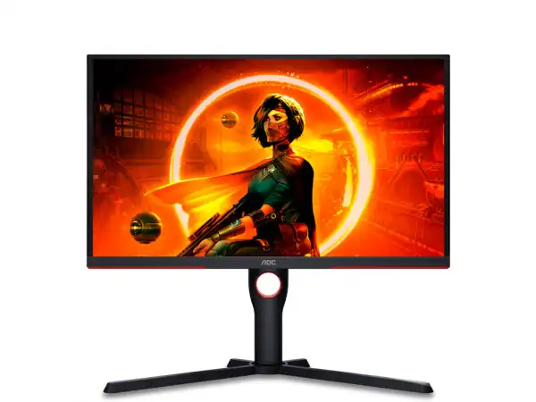 Monitor AOC 25G3ZM/BK 24.5''/VA/1920x1080/240Hz/1ms GtG/HDMIx2,DP/Freesync/Pivot,visina/crna