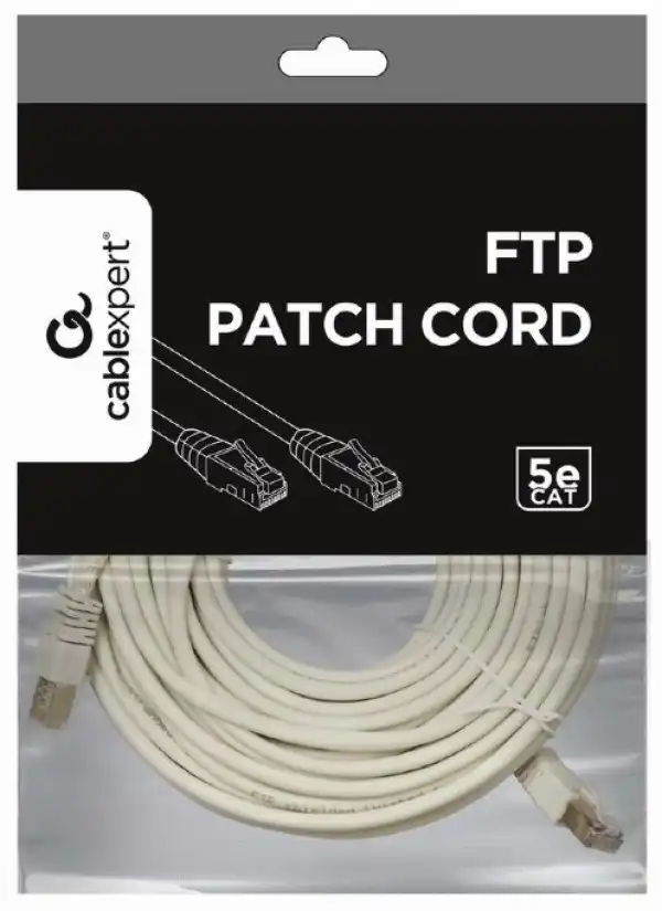 PP22-10M Gembird Mrezni kabl FTP Cat5e Patch cord, 10m grey