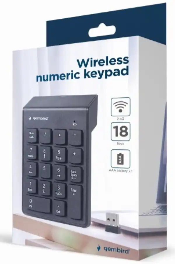 KPD-W-02 Gembird bezicna numericka tastatura