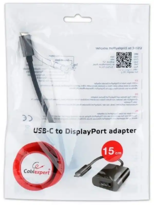 A-CM-DPF-01 Gembird USB-C to DisplayPort adapter, black