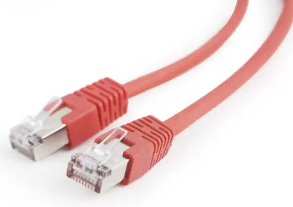 PP22-1M/R Gembird Mrezni kabl FTP Cat5e Patch cord, 1m red