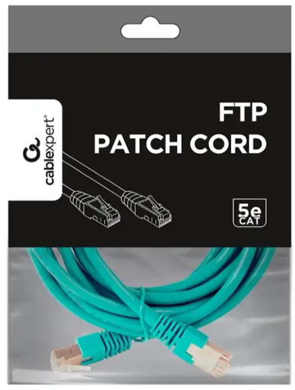 PP22-2M/G Gembird Mrezni kabl FTP Cat5e Patch cord, 2m green