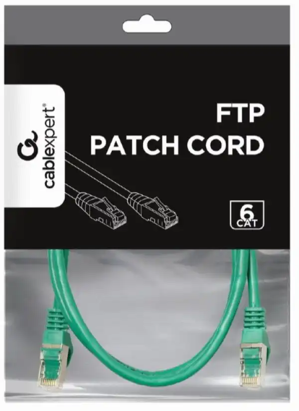 PP6-1M/G Gembird Mrezni kabl FTP Cat6, 1m, green