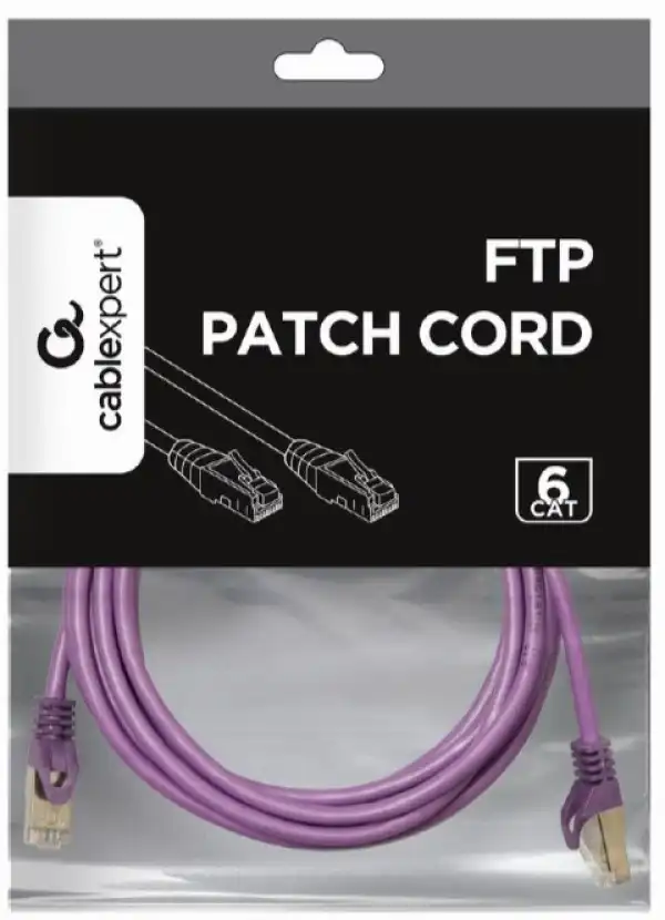 PP6-3M/V Gembird Mrezni kabl FTP Cat6, 3m, purple