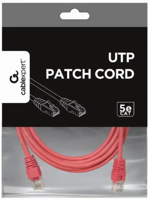 PP12-3M Gembird Mrezni kabl, CAT5e UTP Patch cord 3m pink