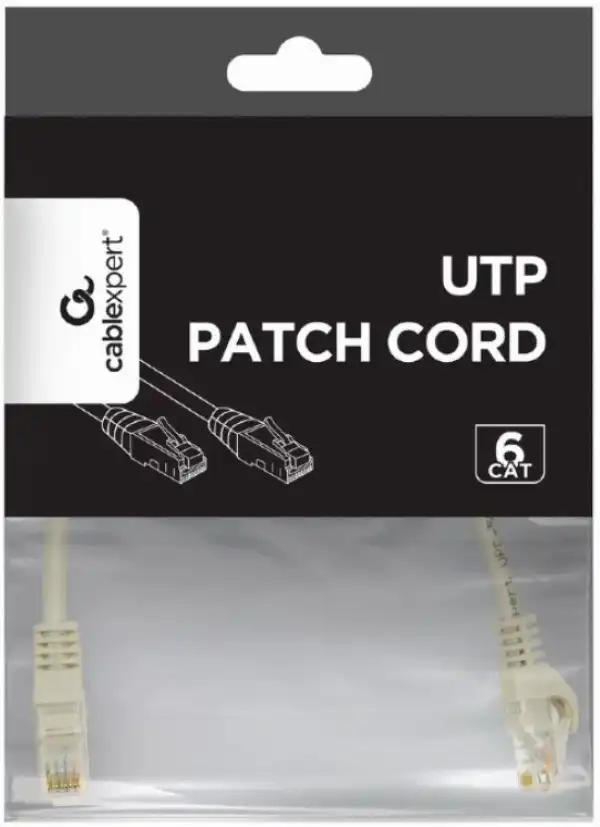 PP6U-0.25M Gembird Mrezni kabl, CAT6 UTP Patch cord 0.25m grey