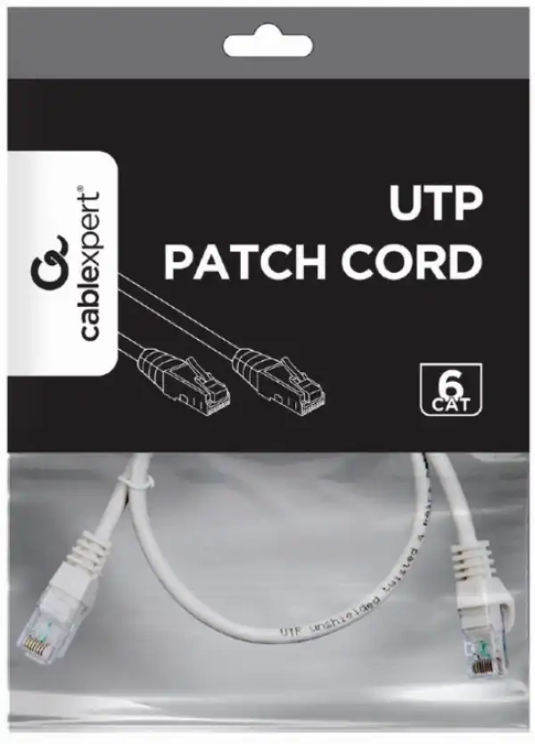 PP6U-0.5M Gembird Mrezni kabl, CAT6 UTP Patch cord 0.5m grey