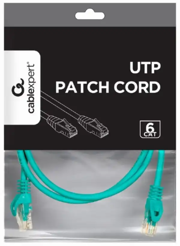 PP6U-1.5M/G Gembird Mrezni kabl, CAT6 UTP Patch cord 1.5m green