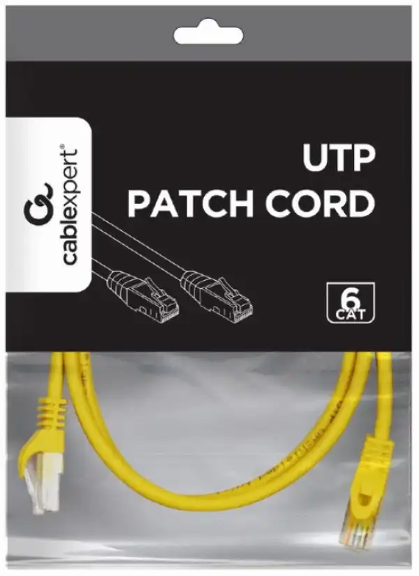 PP6U-1M/Y Gembird Mrezni kabl, CAT6 UTP Patch cord 1m yellow