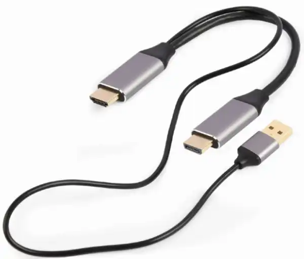 A-HDMIM-DPM-01 Gembird Active 4K HDMI male to DisplayPort male adapter cable, 2m, black