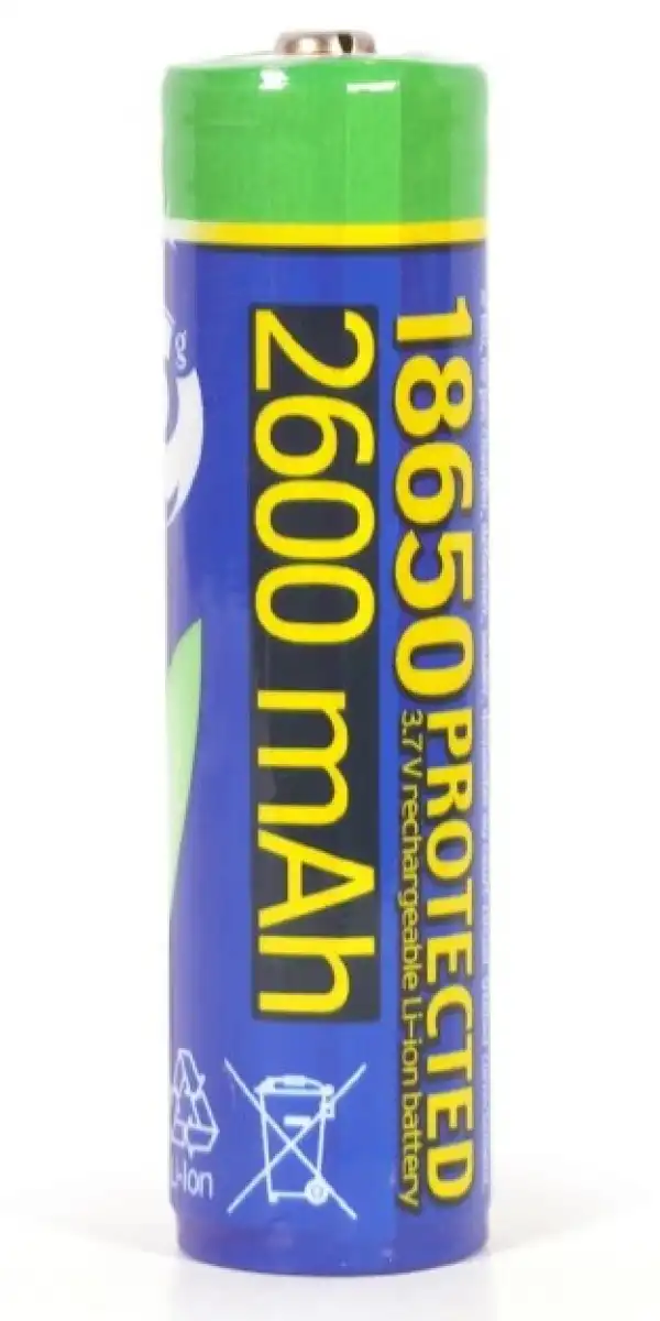ENERGENIE EG-BA-18650/2600 Lithium-ion 18650 battery, protected, 2600 mAh