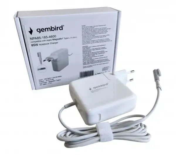 Gembird punjac za laptop 85W-18.5V-4.6A, Magsafe1 Type-L NPA85-185-4600 (TJ-341L Apple Type-L)