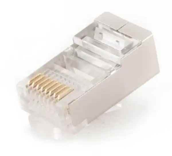 Gembird shielded modular 30u gold plated LAN konektor RJ45 za FTP SFTP cat5 (pak.10kom) PLUG5SP/10