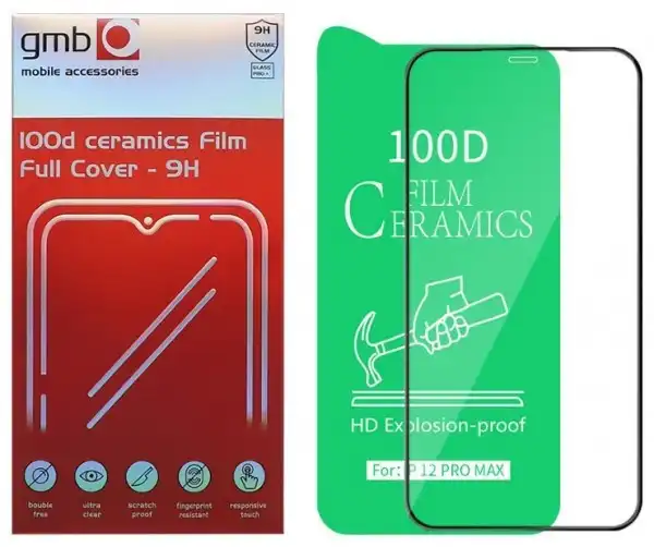 GEMBIRD MSF-IPHONE-14 PRO MAX * 100D Ceramics Film, Full Cover-9H, zastitna folija za IPHONE 14 PRO MAX(79)