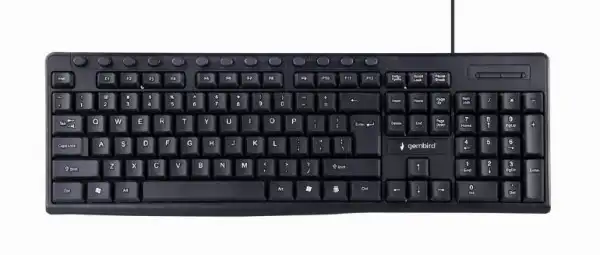 GEMBIRD Multimedia Keyboard US, USB, Black ( KB-UM-107 )