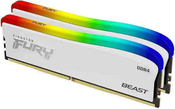 KINGSTON DDR4 16GB (2x 8GB) 3600MHz FURY BEAST RGB Special Edition, Non-ECC UDIMM, CL17 1.35V, 288-Pin 1Rx8, Memory kit, w/RGB Heatsink ( KF436C17