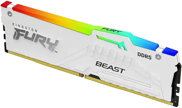 KINGSTON DDR5 32GB 6000MHz CL36 DIMM FURY Beast White RGB EXPO ( KF560C36BWEA-32 )