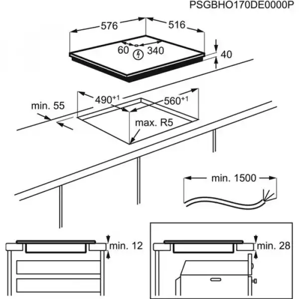 AEG Ugradna ploča HK634021XB