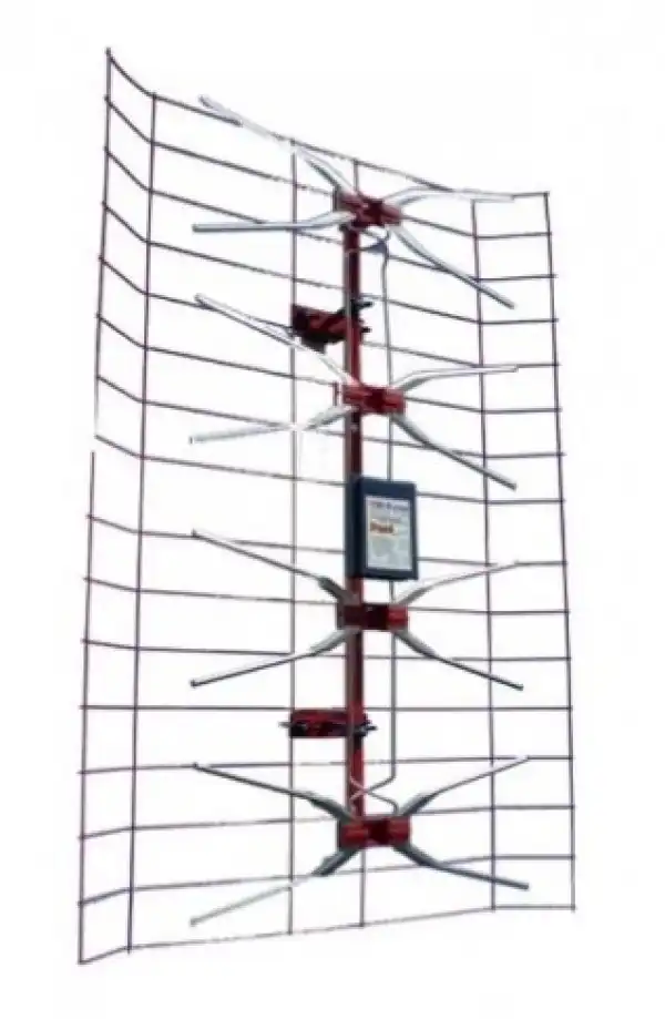 Gembird Antena TV panel V2.0 Spoljna sa pojačalom, 15-32db, UHF/VHF/DVB-T2 FO