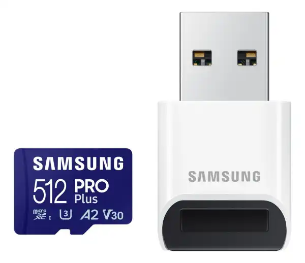 SAMSUNG Pro Plus 512GB Micro SD kartica i čitač microSDXC kartice  MB-MD512SB/WW