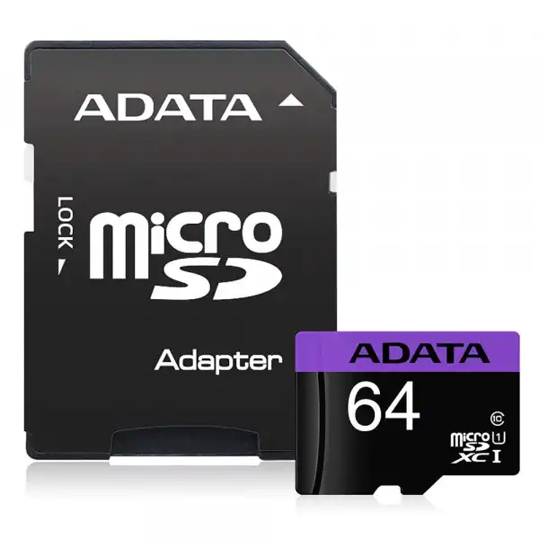 ADATA AUSDX64GUICL10-RA1 64GB MicroSD Memorijska kartica